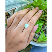 2.37 Ct. Cabochon White Opal from Brazil Life Style