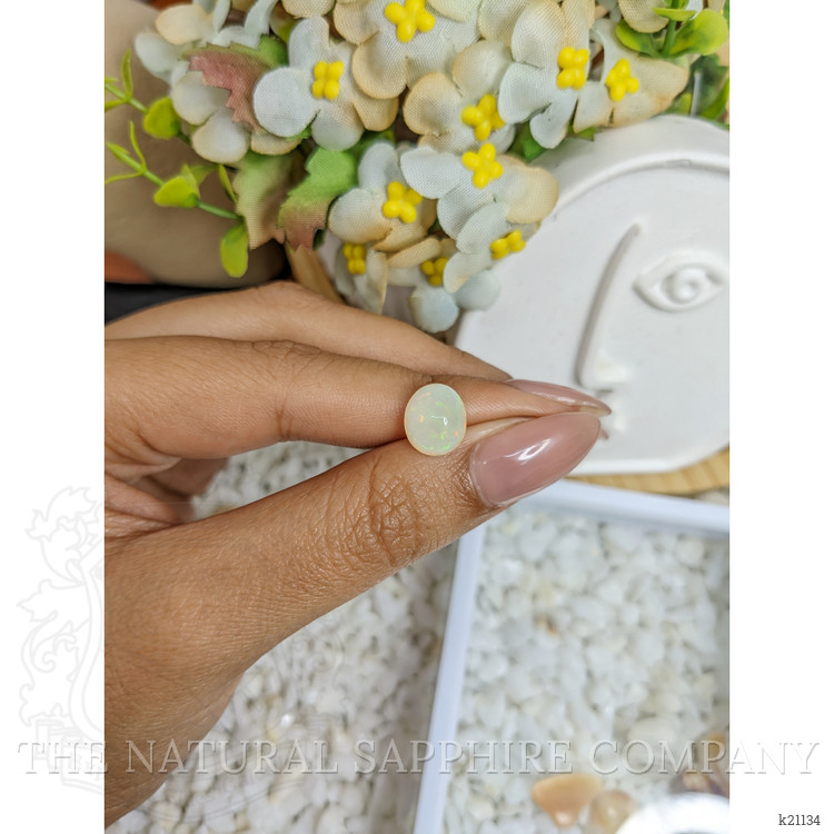 2.37 Ct. Cabochon White Opal from Brazil