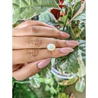 2.37 Ct. Cabochon White Opal from Brazil Life Style