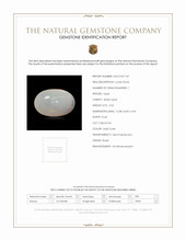 2.52 Ct. Cabochon White Opal from Brazil Scan Report