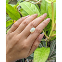 2.52 Ct. Cabochon White Opal from Brazil Life Style
