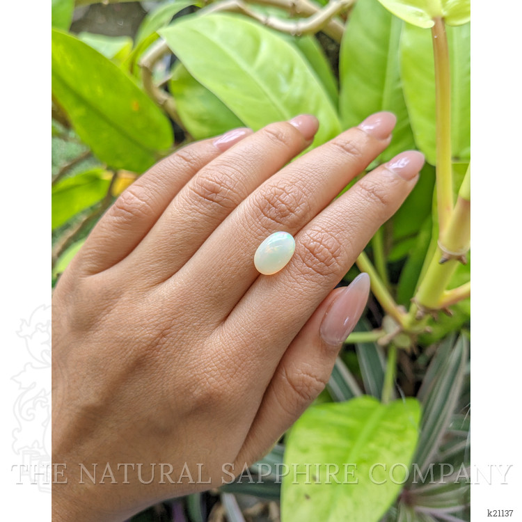 2.52 Ct. Cabochon White Opal from Brazil