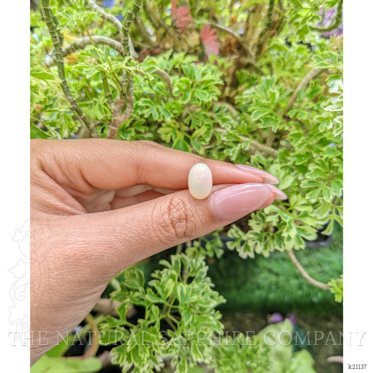 2.52 Ct. Cabochon White Opal from Brazil