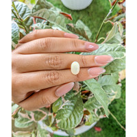 2.52 Ct. Cabochon White Opal from Brazil Life Style