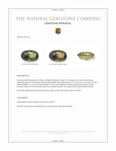 4.54 Ct. Alexandrite from Brazil Appraisal