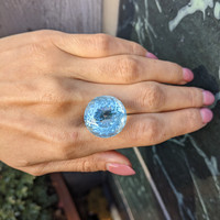 36.31 Ct. Aquamarine from Brazil Life Style