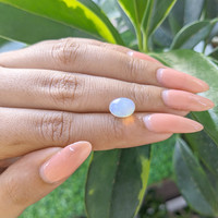 1.58 Ct. Multi Color Cabochon White Opal from Ethiopia Life Style