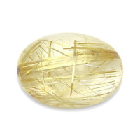 33.09 Ct. Yellow Cabochon Rutilated Quartz from Madagascar Video