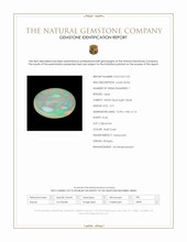 2.51 Ct. Multi Color Cabochon White Opal (Light Opal) from Ethiopia Scan Report