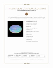 2.13 Ct. Multi Color Cabochon White Opal (Light Opal) from Ethiopia Scan Report