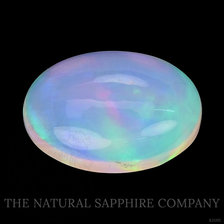 2.13 Ct. Multi Color Cabochon White Opal from Ethiopia