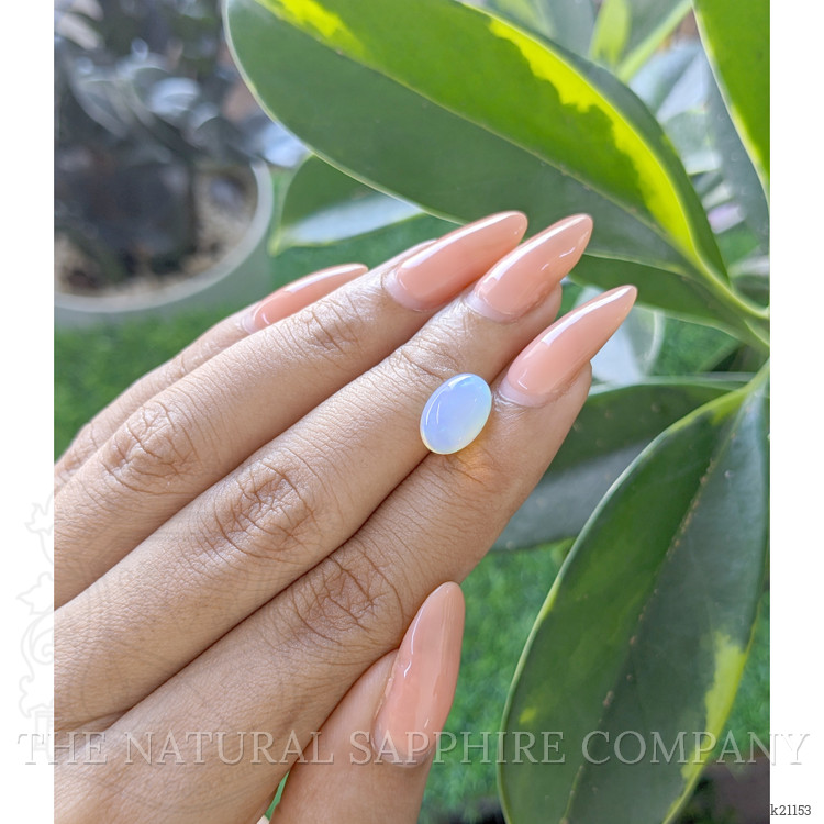 2.13 Ct. Multi Color Cabochon White Opal from Ethiopia