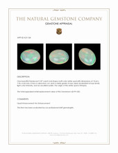 2.07 Ct. Multi Color Cabochon White Opal from Ethiopia Appraisal