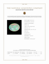 2.07 Ct. Multi Color Cabochon White Opal (Light Opal) from Ethiopia Scan Report