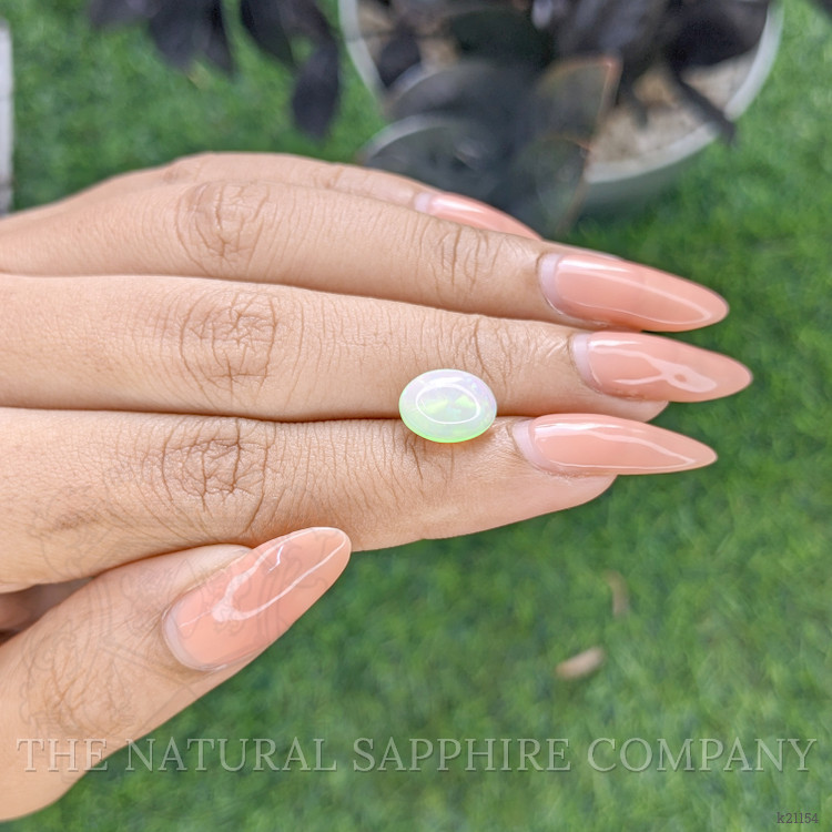 2.07 Ct. Multi Color Cabochon White Opal from Ethiopia