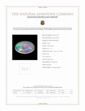 1.76 Ct. Multi Color Cabochon White Opal from Ethiopia Scan Report