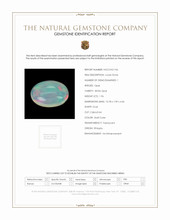 1.96 Ct. Multi Color Cabochon White Opal from Ethiopia Scan Report