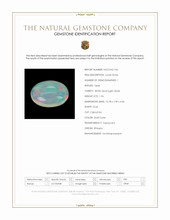 1.96 Ct. Multi Color Cabochon White Opal (Light Opal) from Ethiopia Scan Report