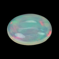 1.96 Ct. Multi Color Cabochon White Opal from Ethiopia Video