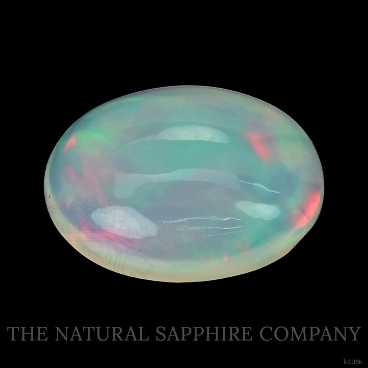 1.96 Ct. Multi Color Cabochon White Opal from Ethiopia