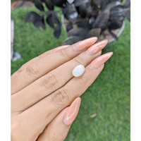 1.96 Ct. Multi Color Cabochon White Opal from Ethiopia Life Style
