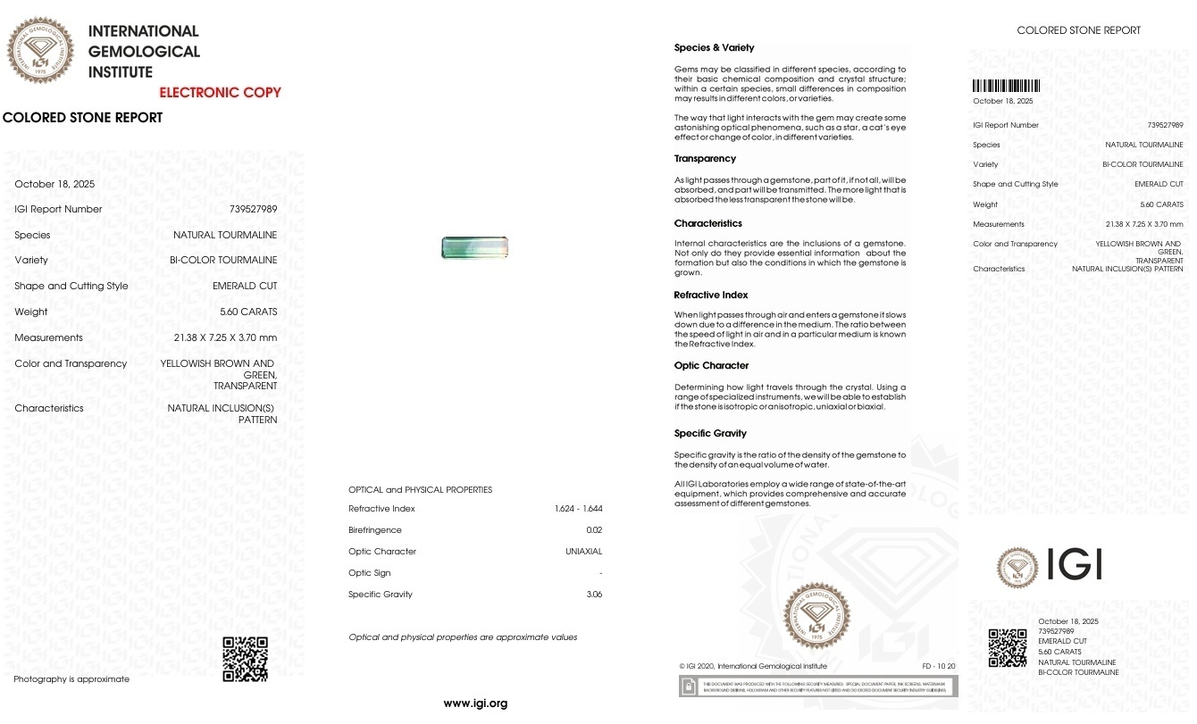5.60 Ct. Tourmaline from Mozambique