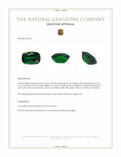 0.60 Ct. Green Tourmaline from Tanzania Appraisal