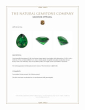 0.38 Ct. Green Tourmaline from Tanzania Appraisal