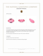 2.98 Ct. Tourmaline from Mozambique Appraisal