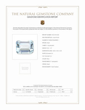 1.57 Ct. Blue Aquamarine from Brazil Scan Report