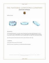 1.36 Ct. Aquamarine from Brazil Appraisal