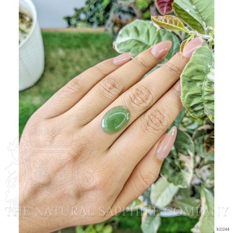 6.64 Ct. Cabochon Jade from Burma (Myanmar)
