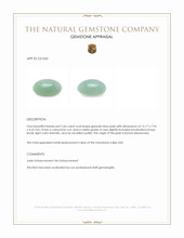 3.66 Ct. Greenish Blue Cabochon Jade from Burma (Myanmar) Appraisal