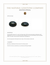 8.16 Ct. Green with Red Spots Cabochon Bloodstone (Heliotrope) from Madagascar Appraisal