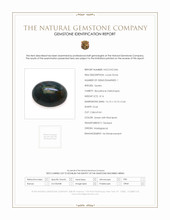 8.16 Ct. Green with Red Spots Cabochon Bloodstone (Heliotrope) from Madagascar Scan Report