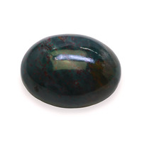 8.16 Ct.Tw. Oval Bloodstone (Heliotrope)