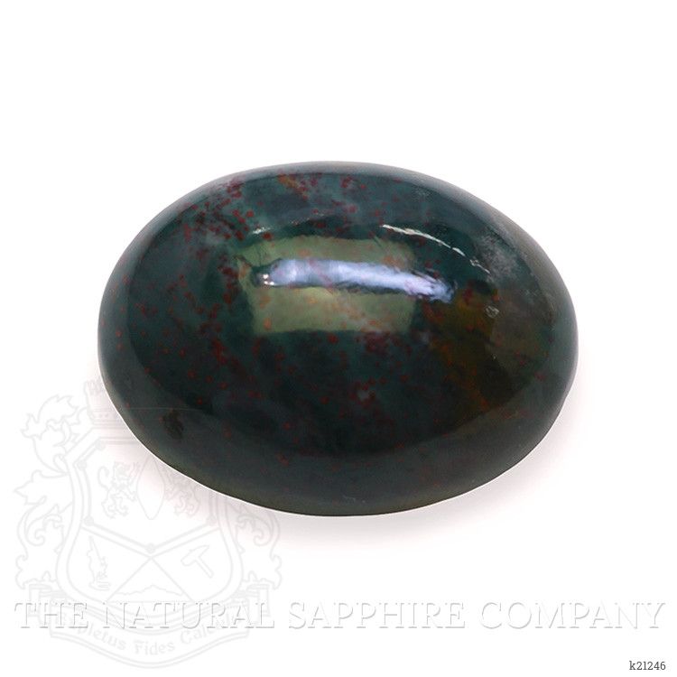 8.16 Ct. Green with Red Spots Cabochon Bloodstone (Heliotrope) from Madagascar
