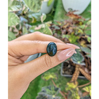 8.16 Ct. Green with Red Spots Cabochon Bloodstone (Heliotrope) from Madagascar Life Style
