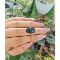 8.16 Ct. Green with Red Spots Cabochon Bloodstone (Heliotrope) from Madagascar Life Style