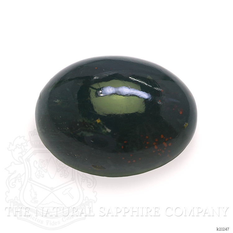 8.98 Ct. Green with Red Spots Cabochon Bloodstone (Heliotrope) from Brazil