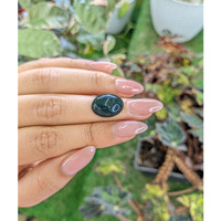 8.98 Ct. Green with Red Spots Cabochon Bloodstone (Heliotrope) from Brazil Life Style