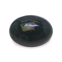 8.09 Ct.Tw. Oval Bloodstone (Heliotrope)
