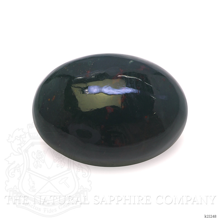 8.09 Ct. Green with Red Spots Cabochon Bloodstone (Heliotrope) from Brazil