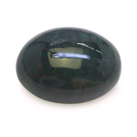 8.02 Ct.Tw. Oval Bloodstone (Heliotrope)