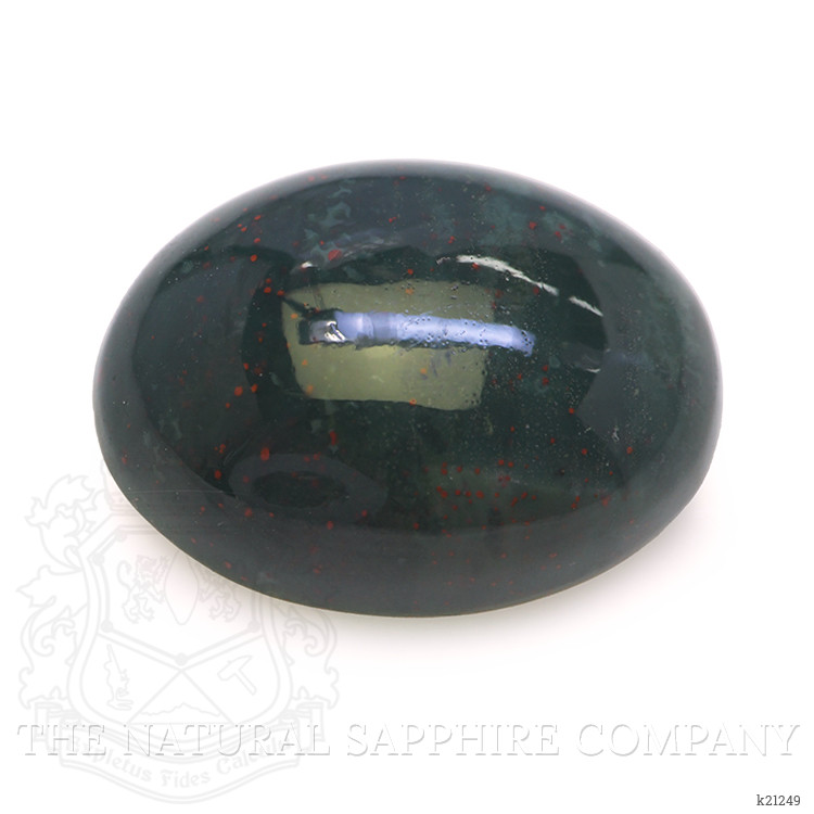 8.02 Ct. Green with Red Spots Cabochon Bloodstone (Heliotrope) from Madagascar