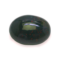 7.65 Ct.Tw. Oval Bloodstone (Heliotrope)