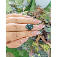 7.65 Ct. Green with Red Spots Cabochon Bloodstone (Heliotrope) from Brazil Life Style