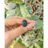 9.17 Ct. Green with Red Spots Cabochon Bloodstone (Heliotrope) from Brazil Life Style
