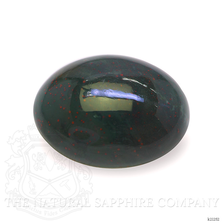 7.32 Ct. Green with Red Spots Cabochon Bloodstone (Heliotrope) from Brazil