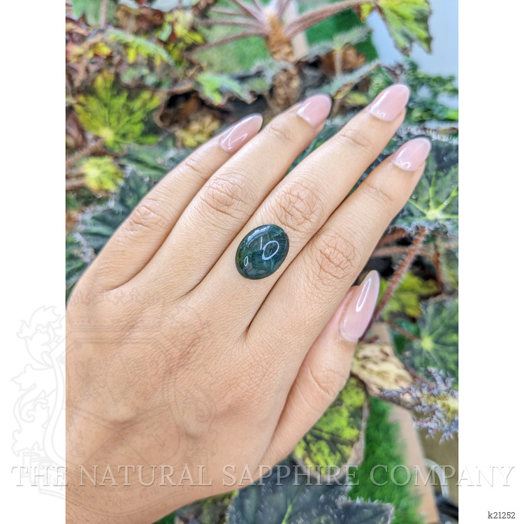 7.32 Ct. Green with Red Spots Cabochon Bloodstone (Heliotrope) from Brazil